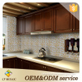 High Quality Golden Pattern Mix Brown Glass Art Mosaic Tile For Backsplash Kitchen Or Bathroom Wall Decoration